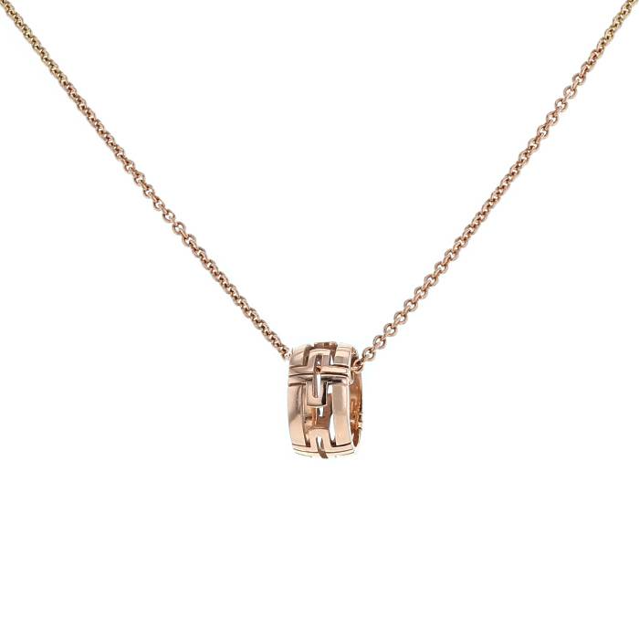 [OLIVIA]PARENTESI NECKLACE PINK GOLD