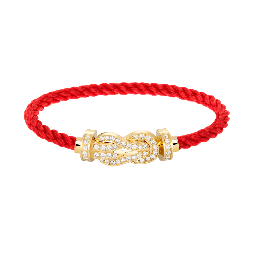 [Olivia Jewelry]CHANCE LARGE 8 FIGURE BUCKLE FULLDIAMOND BRACELET GOLD