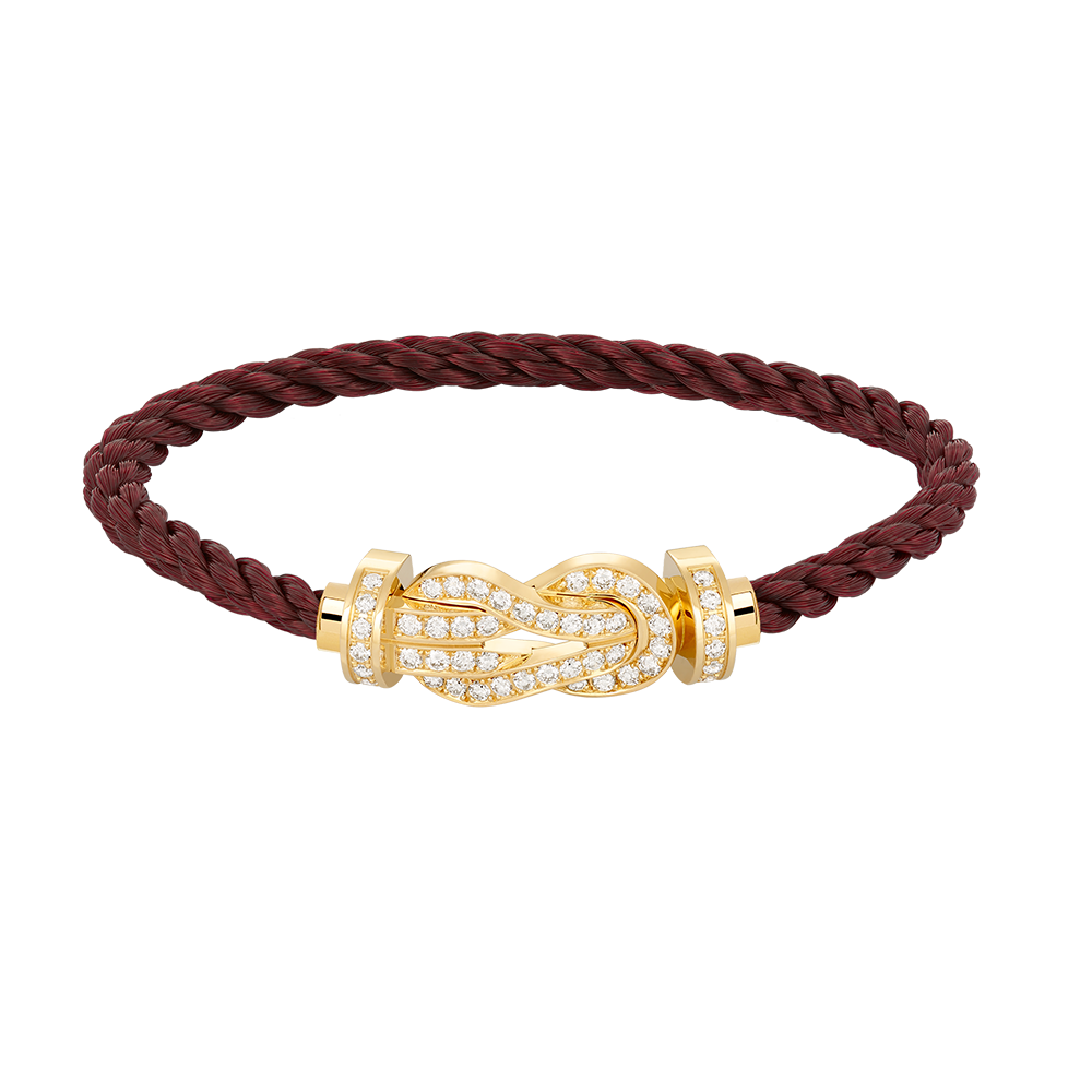 [Olivia Jewelry]CHANCE LARGE 8 FIGURE BUCKLE FULLDIAMOND BRACELET GOLD