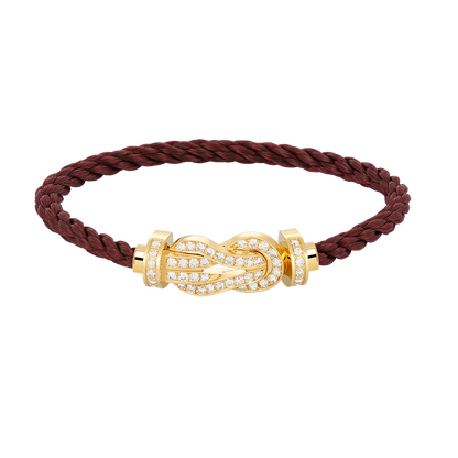 [Olivia Jewelry]CHANCE LARGE 8 FIGURE BUCKLE FULLDIAMOND BRACELET GOLD
