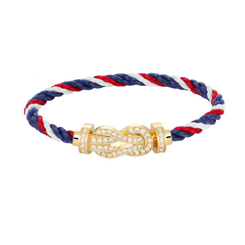 [Olivia Jewelry]CHANCE LARGE 8 FIGURE BUCKLE FULLDIAMOND BRACELET GOLD