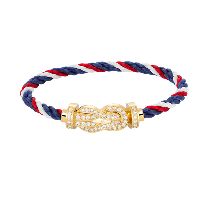 [Olivia Jewelry]CHANCE LARGE 8 FIGURE BUCKLE FULLDIAMOND BRACELET GOLD