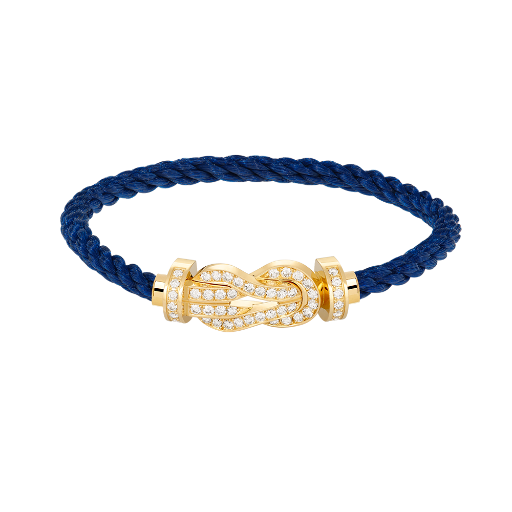 [Olivia Jewelry]CHANCE LARGE 8 FIGURE BUCKLE FULLDIAMOND BRACELET GOLD