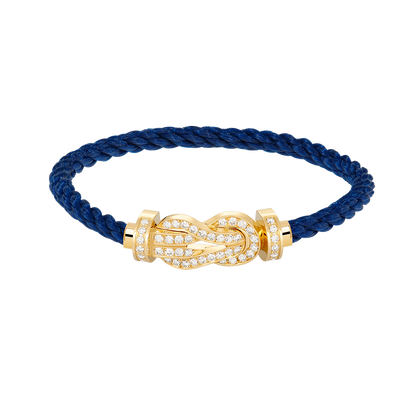 [Olivia Jewelry]CHANCE LARGE 8 FIGURE BUCKLE FULLDIAMOND BRACELET GOLD