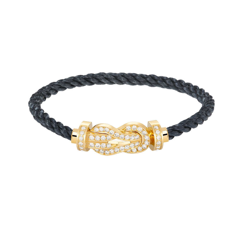 [Olivia Jewelry]CHANCE LARGE 8 FIGURE BUCKLE FULLDIAMOND BRACELET GOLD