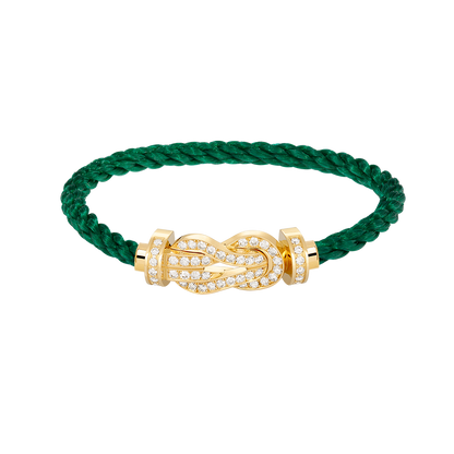 [Olivia Jewelry]CHANCE LARGE 8 FIGURE BUCKLE FULLDIAMOND BRACELET GOLD
