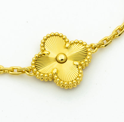 [Olivia JW]CLOVER BRACELET 5 MOTIFS GOLD DIAMOND