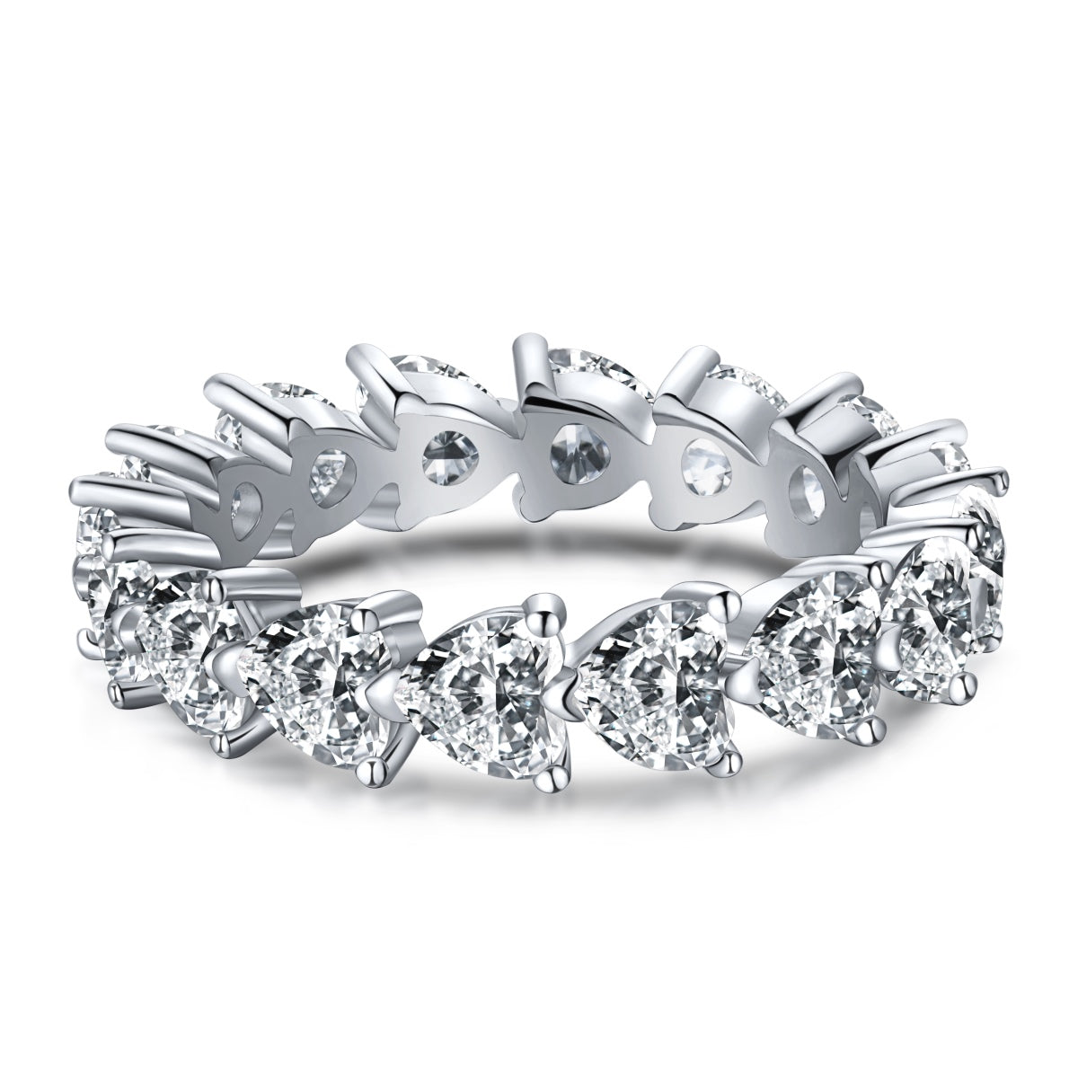 [Olivia Jewelry]0.25 Carat Radiant Romance Heart Cut Lover Ring