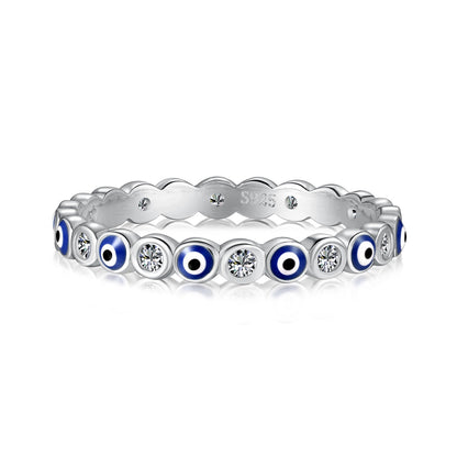 [Olivia Jewelry]Sparkling Vibrant Round Shape Daily Ring