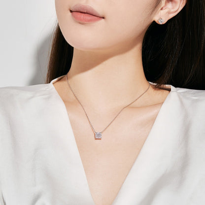 [Elitejewels]1.0カラットの輝くプリンセスカットウェディングイヤリング