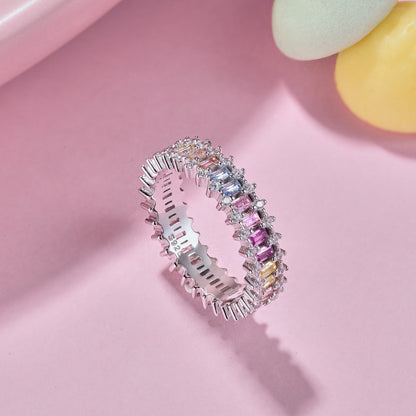 [Olivia Jewelry]Splashy Ornate Emerald Cut Cocktail Ring