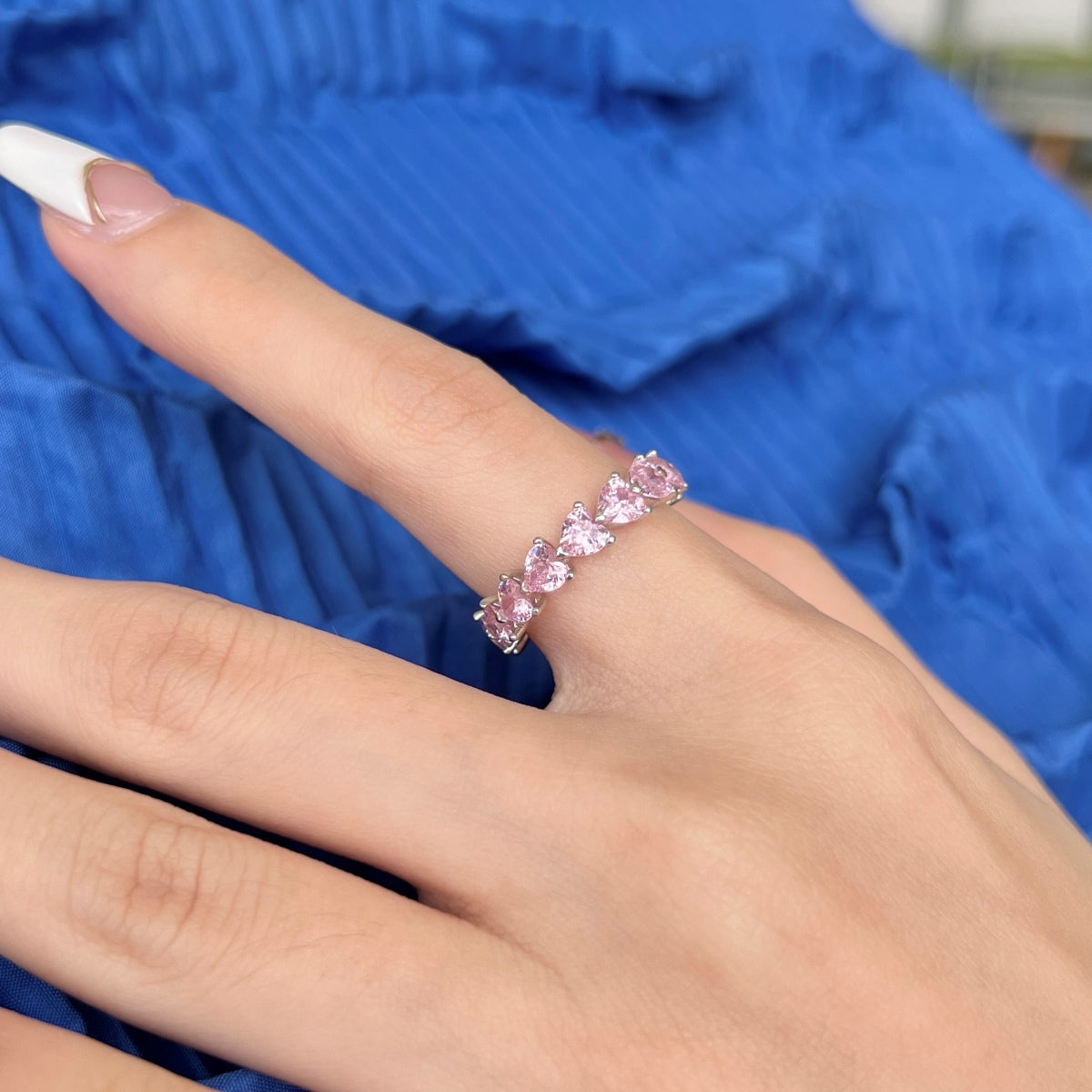 [Olivia Jewelry]0.25 Carat Radiant Romance Heart Cut Lover Ring