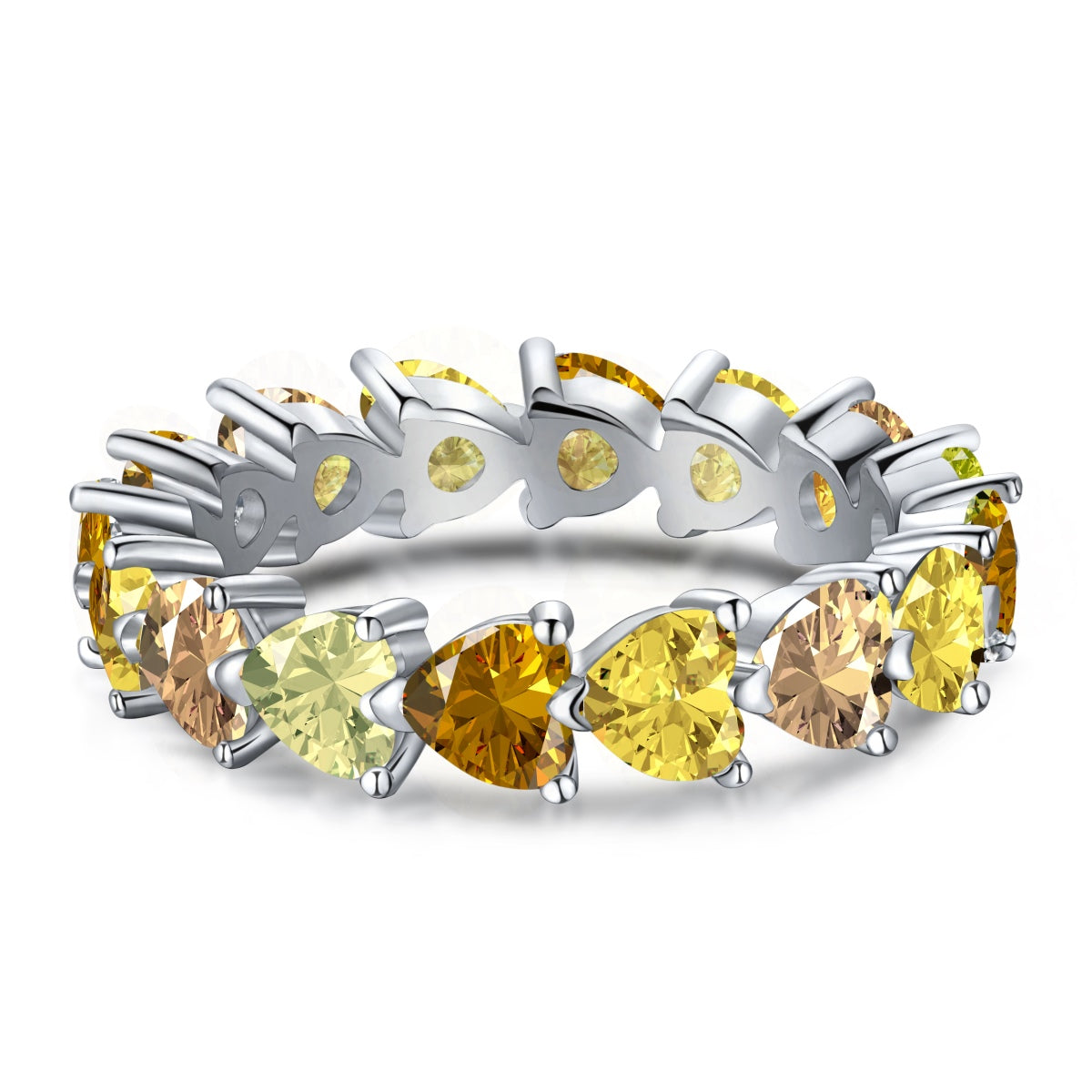 [Olivia Jewelry]0.25 Carat Radiant Romance Heart Cut Lover Ring