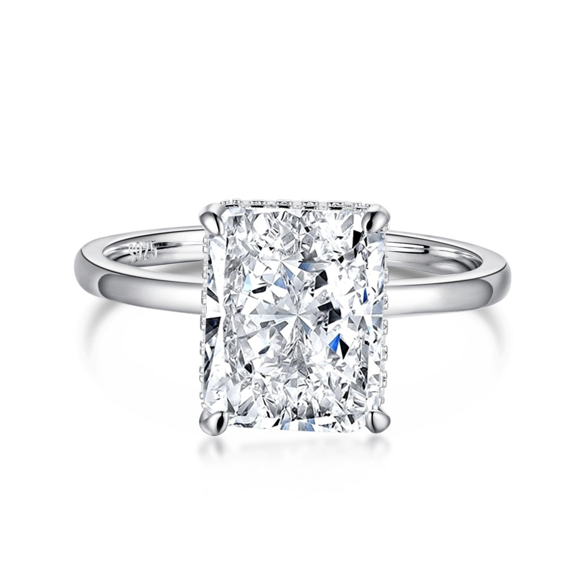 [Olivia Jewelry]4.0 Carat Ornate Enchanting Radiand Cut Banquet Ring
