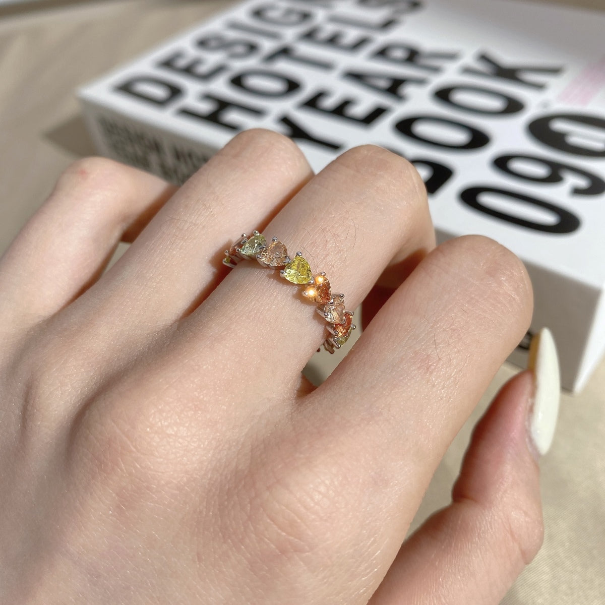 [Olivia Jewelry]0.25 Carat Radiant Romance Heart Cut Lover Ring