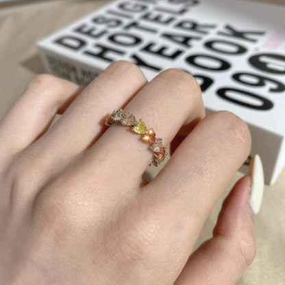 [Olivia Jewelry]0.25 Carat Radiant Romance Heart Cut Lover Ring