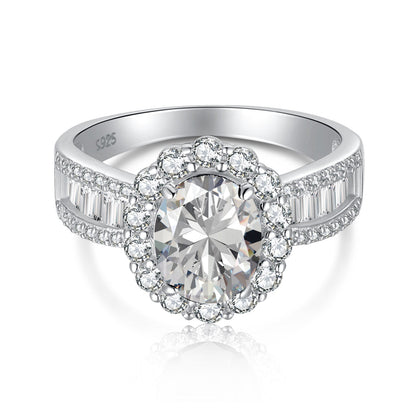 [Olivia Jewelry]1.5 Carat Dazzling Charming Oval Cut Banquet Ring
