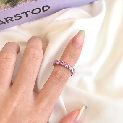 [Olivia Jewelry]0.25 Carat Radiant Romance Heart Cut Lover Ring