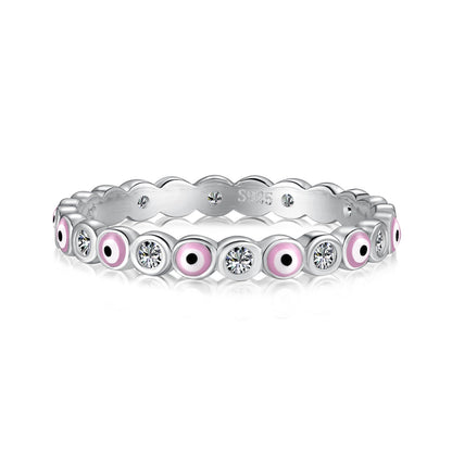 [Olivia Jewelry]Sparkling Vibrant Round Shape Daily Ring