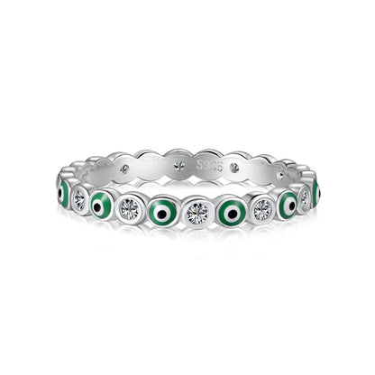 [Olivia Jewelry]Sparkling Vibrant Round Shape Daily Ring