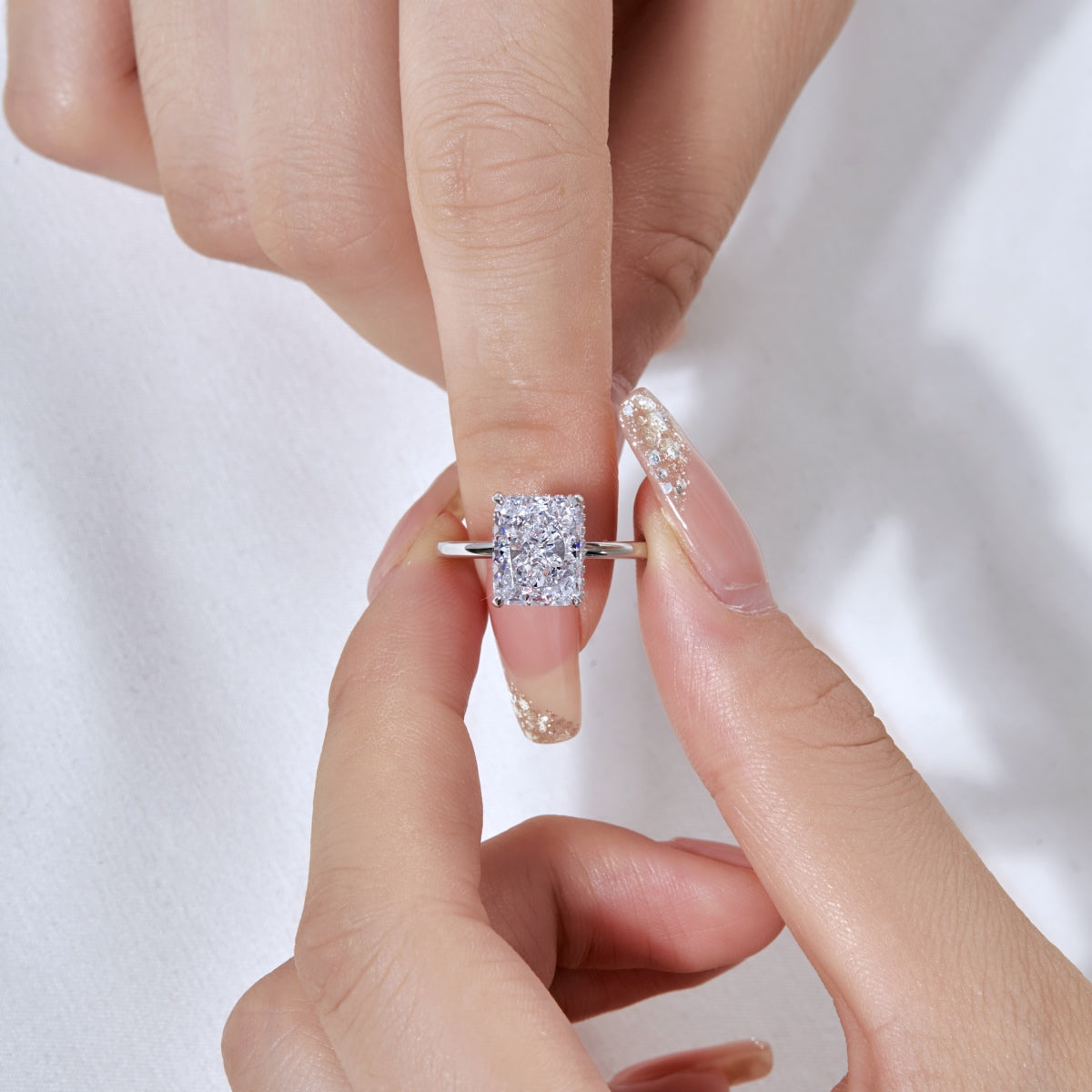 [Olivia Jewelry]4.0 Carat Ornate Enchanting Radiand Cut Banquet Ring