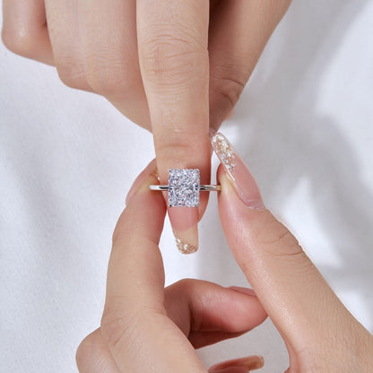 [Olivia Jewelry]4.0 Carat Ornate Enchanting Radiand Cut Banquet Ring