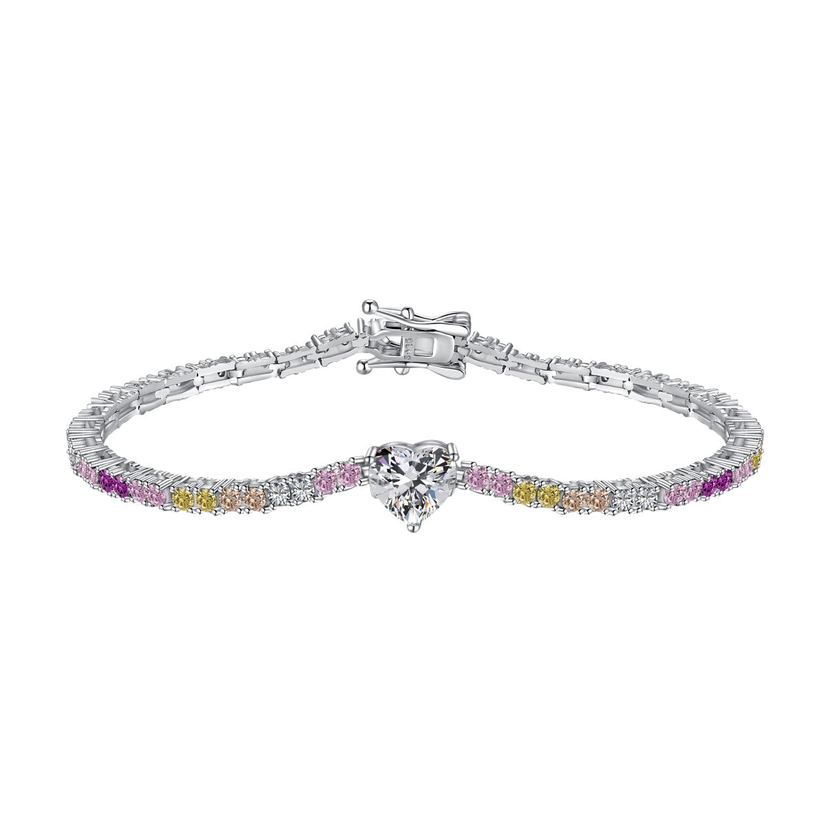 [Elitejewels]繊細でロマンチックなハート型恋人ブレスレット