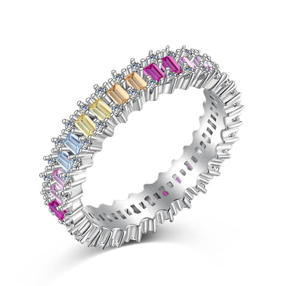 [Olivia Jewelry]Splashy Ornate Emerald Cut Cocktail Ring