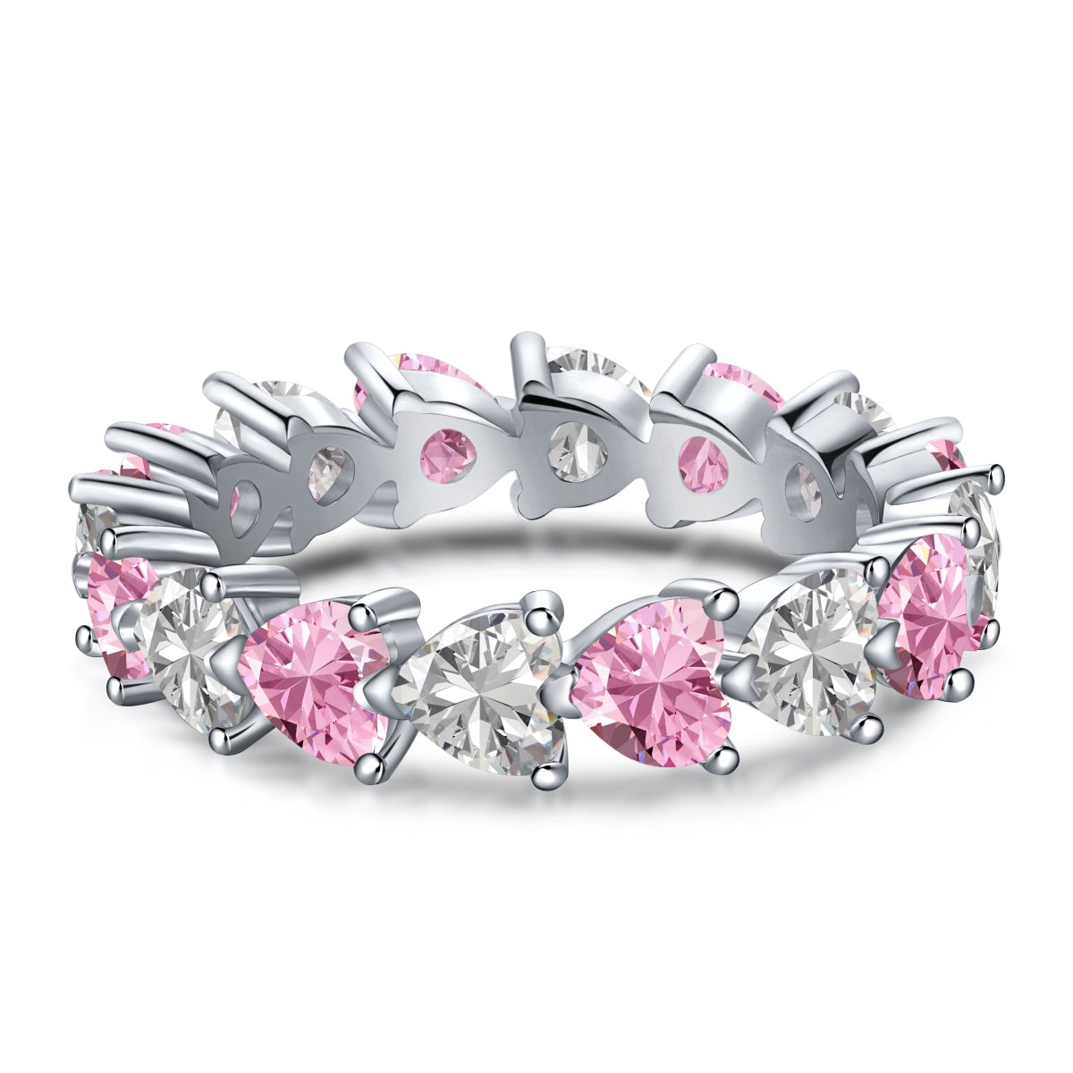 [Olivia Jewelry]0.25 Carat Radiant Romance Heart Cut Lover Ring