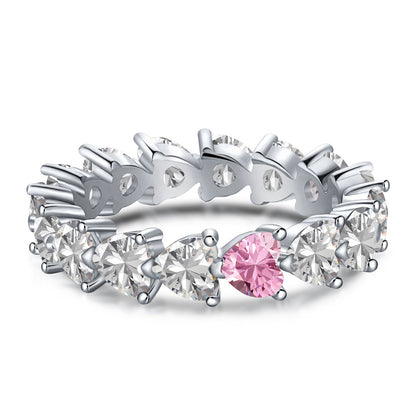 [Olivia Jewelry]0.25 Carat Radiant Romance Heart Cut Lover Ring