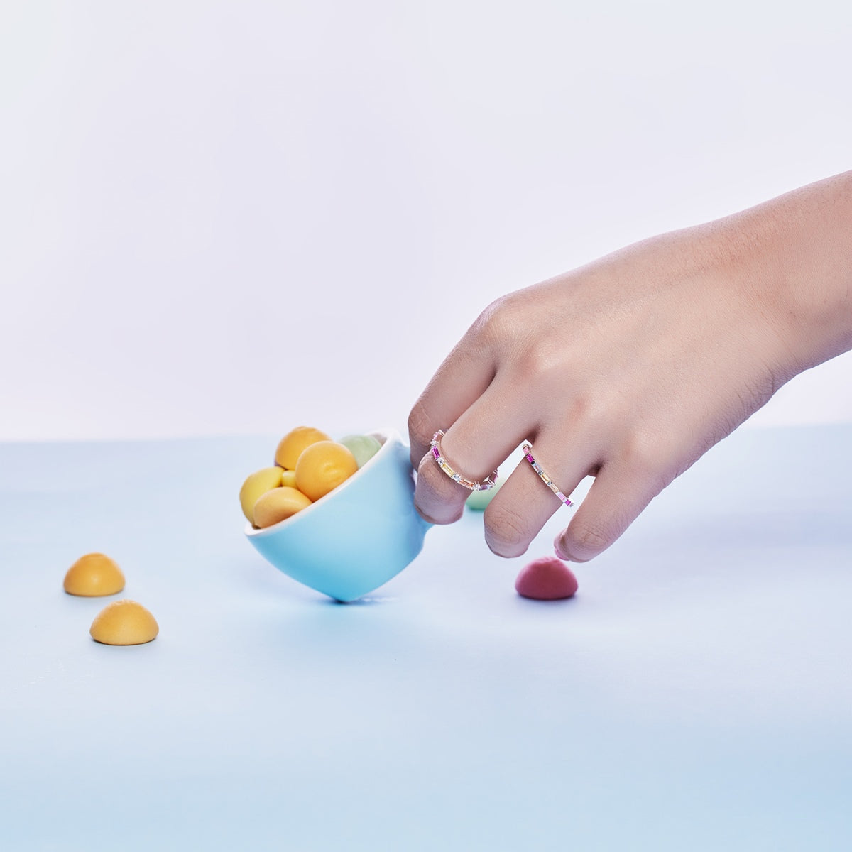 [Olivia Jewelry]Lively In Shades Elegant Radiant Cut Daily Ring