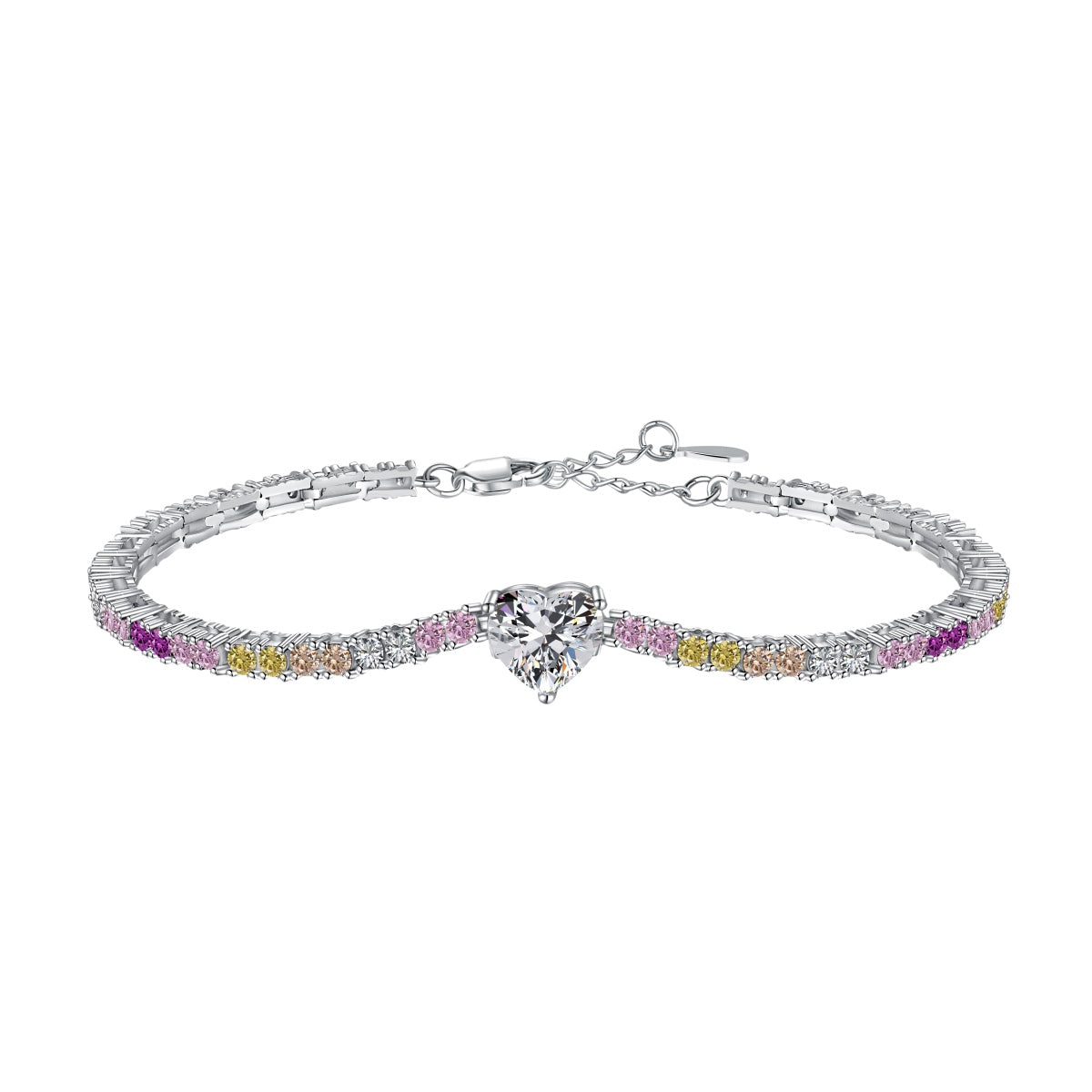 [Elitejewels]繊細でロマンチックなハート型恋人ブレスレット