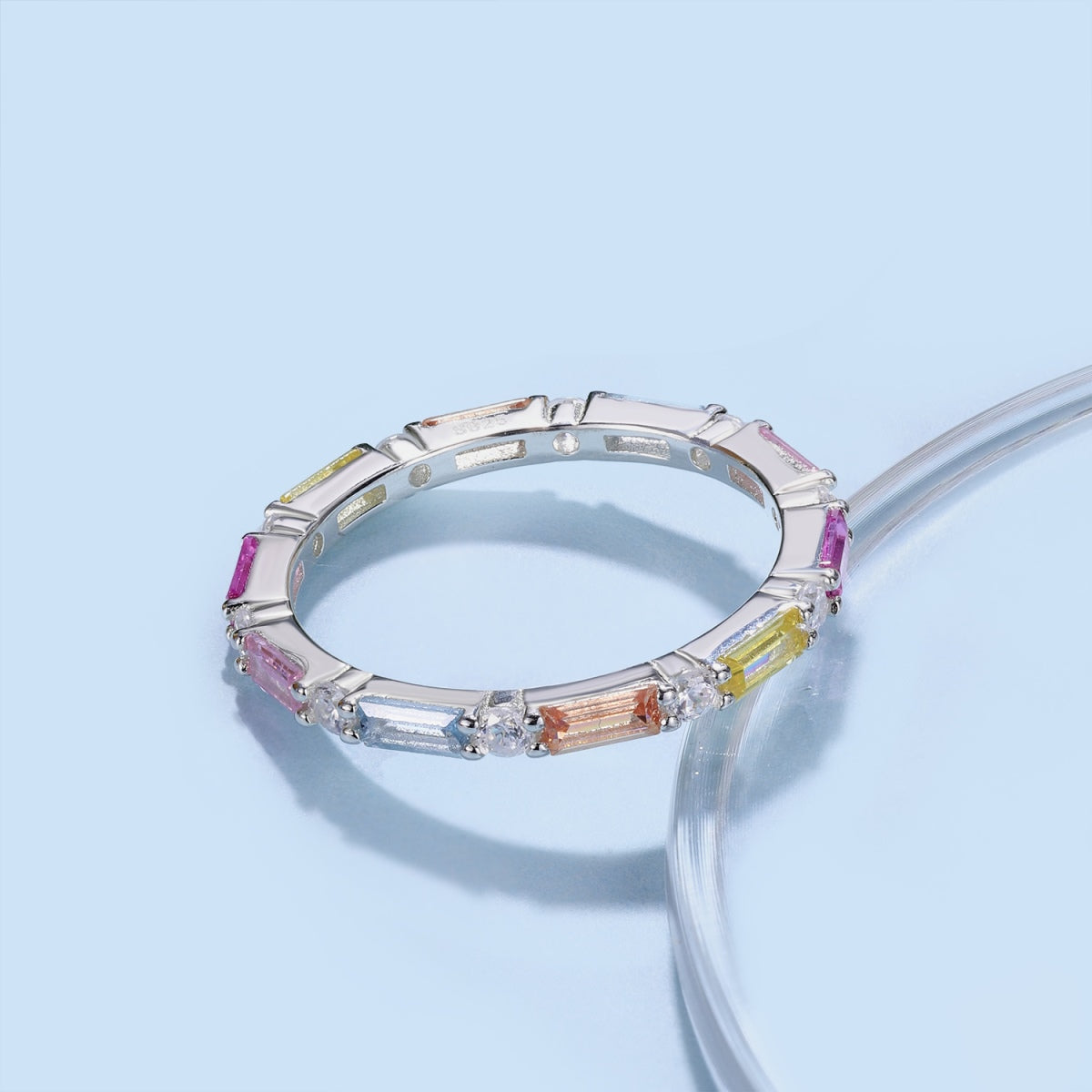 [Olivia Jewelry]Lively In Shades Elegant Radiant Cut Daily Ring