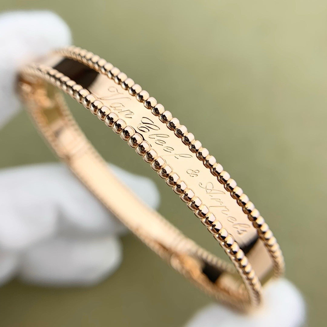 [Olivia JW]CLOVER BRACELET ENGRAVING SERIES