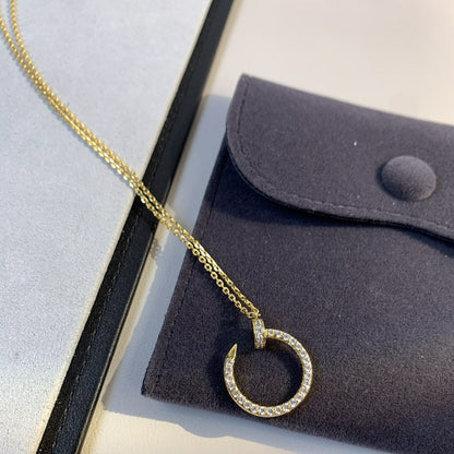 [Olivia Jewelry]JUSTE NECKLACE GOLD DIAMONDS