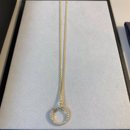 [Olivia Jewelry]JUSTE NECKLACE GOLD DIAMONDS