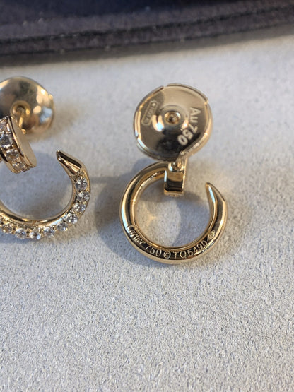 [Olivia Jewelry]JUSTE EARRINGS GOLD DIAMONDS