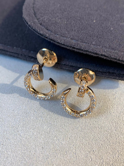 [Olivia Jewelry]JUSTE EARRINGS GOLD DIAMONDS