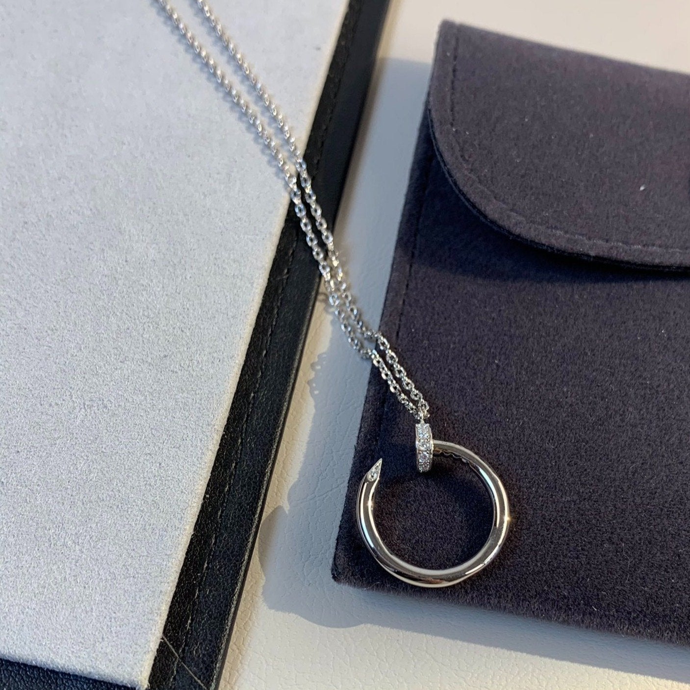 [Olivia Jewelry]JUSTE NECKLACE SILVER