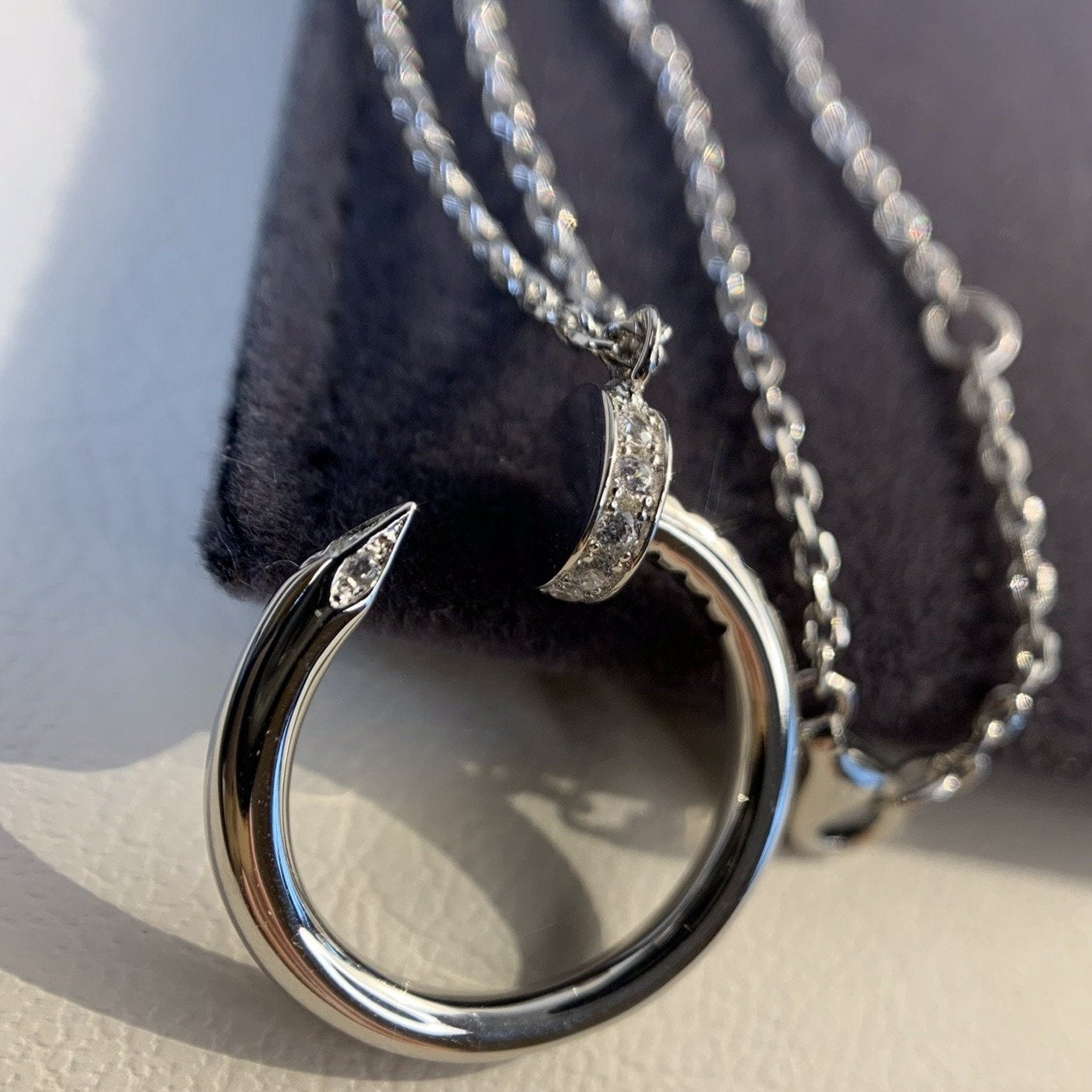 [Olivia Jewelry]JUSTE NECKLACE SILVER