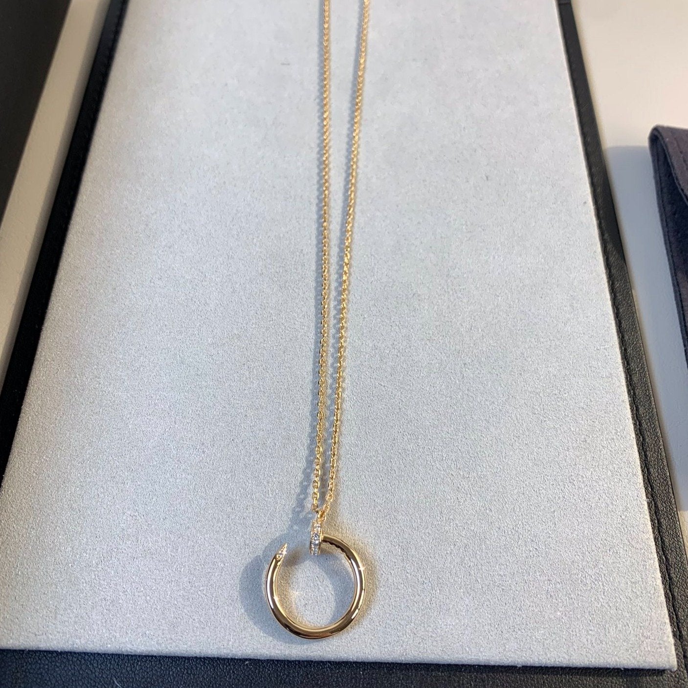 [Olivia Jewelry]JUSTE NECKLACE PINK GOLD
