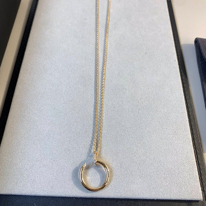 [Olivia Jewelry]JUSTE NECKLACE PINK GOLD