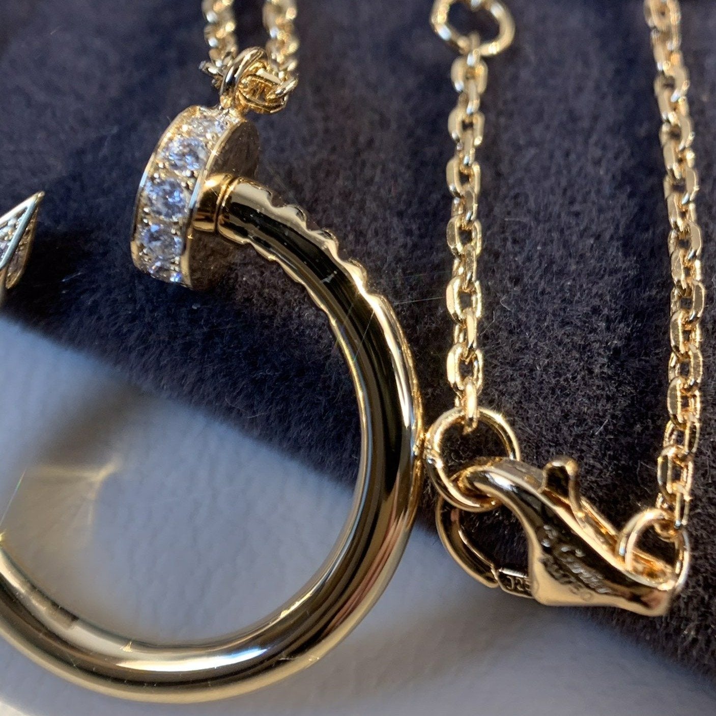[Olivia Jewelry]JUSTE NECKLACE PINK GOLD