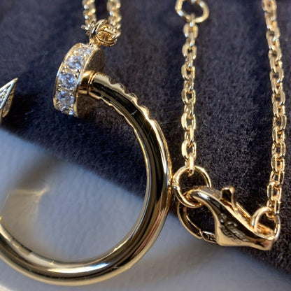 [Olivia Jewelry]JUSTE NECKLACE PINK GOLD