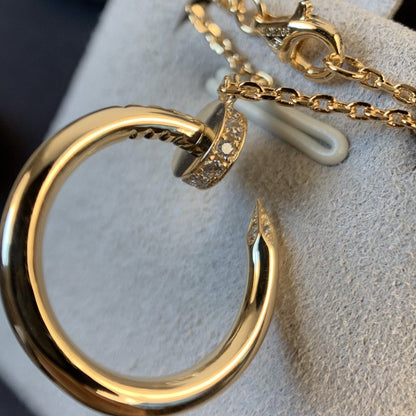 [Olivia Jewelry]JUSTE NECKLACE PINK GOLD