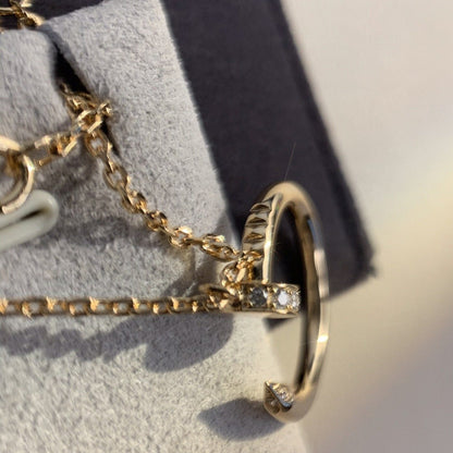 [Olivia Jewelry]JUSTE NECKLACE PINK GOLD