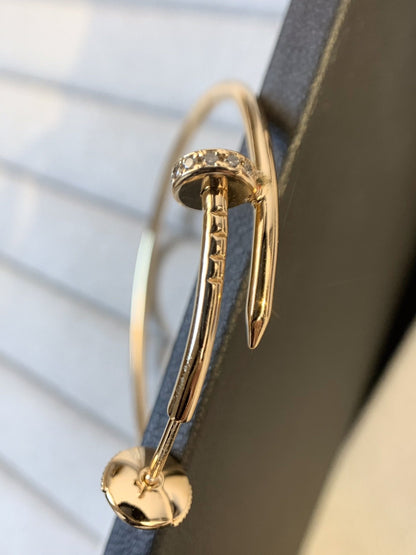 [Olivia Jewelry]JUSTE EARRINGS GOLD DIAMONDS 1.8MM