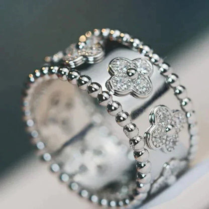[Olivia Jewelry]CLOVER KALEIDOSCOPE RING 10MM