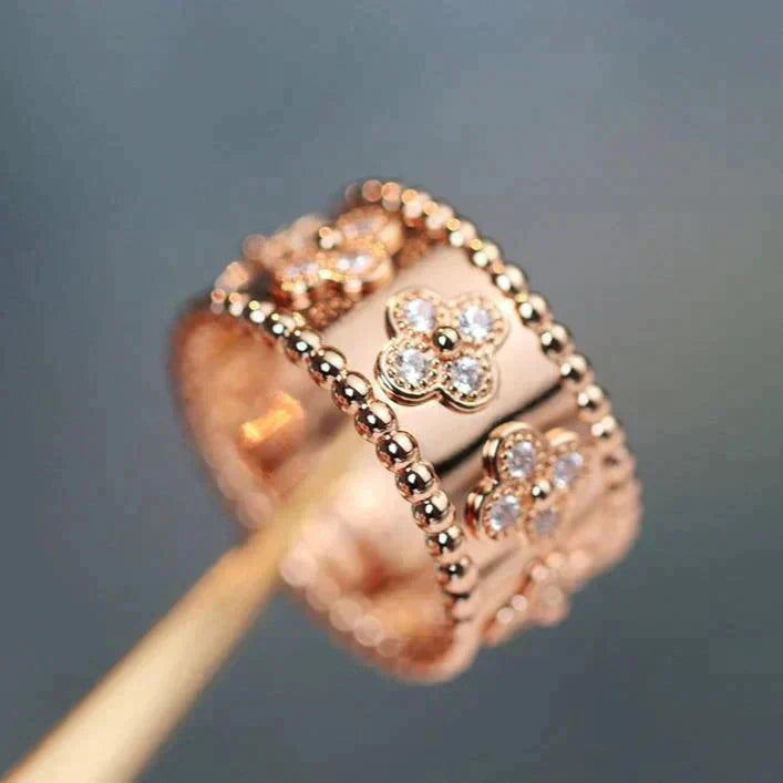 [Olivia Jewelry]CLOVER KALEIDOSCOPE RING 10MM