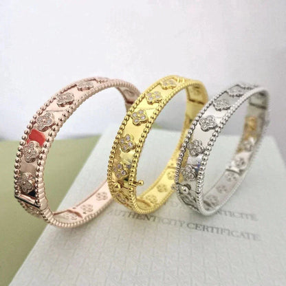 [Olivia Jewelry]CLOVER BRACELET 8MM DIAMONDS